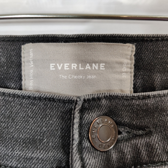Everlane The Cheeky High Rise Mom Jeans Black 33 - Picture 5 of 5